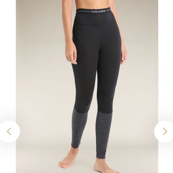 Icebreaker Women's Merino Blend 125 ZoneKnit Thermal Leggings Size Small - Picture 1 of 13